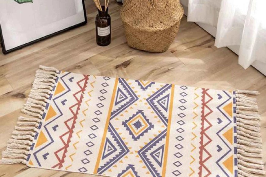Multicolor Geometric Cotton 34x21 Inch Max Absorbant Door Mat At just Rs. 149 [MRP 709]