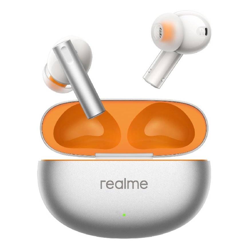 Realme Buds Air 6 TWS Bluetooth Earbuds (Flame Silver) At just Rs. 3299 [MRP 5999]