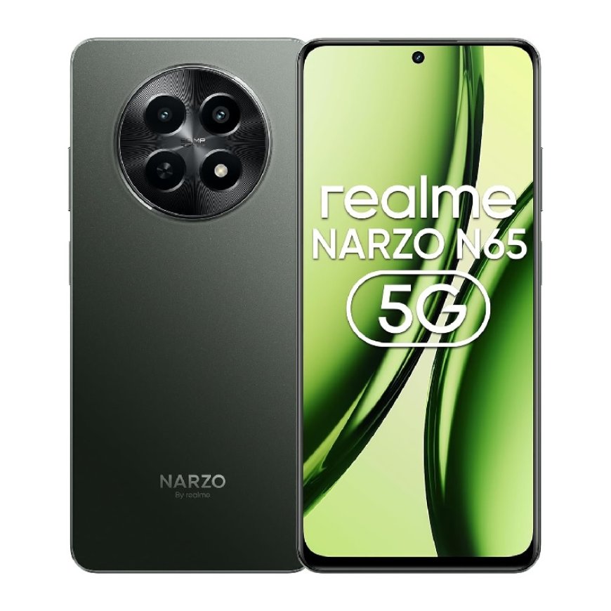 Realme Narzo N65 5G (Deep Green, 4GB RAM, 128GB Storage) At just Rs. 11,499 [MRP 13,999]