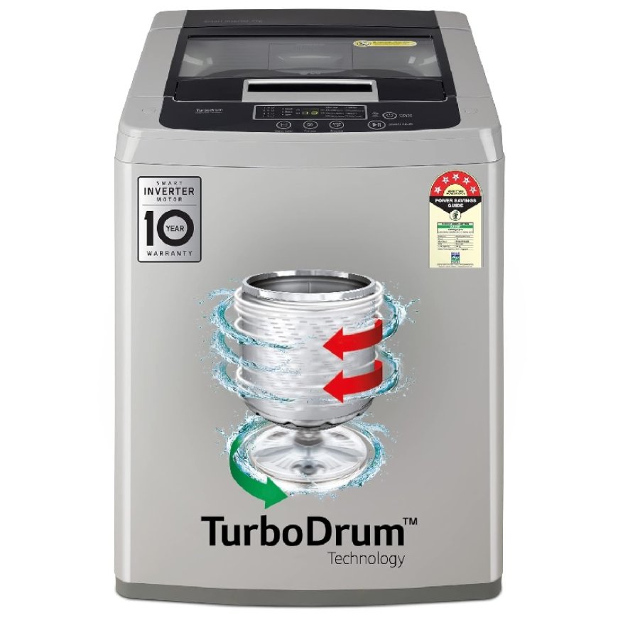 LG 7 Kg 5 Star TurboDrum Fully Automatic Top Load Washing Machine At just Rs. 17,490 [MRP 20,990]