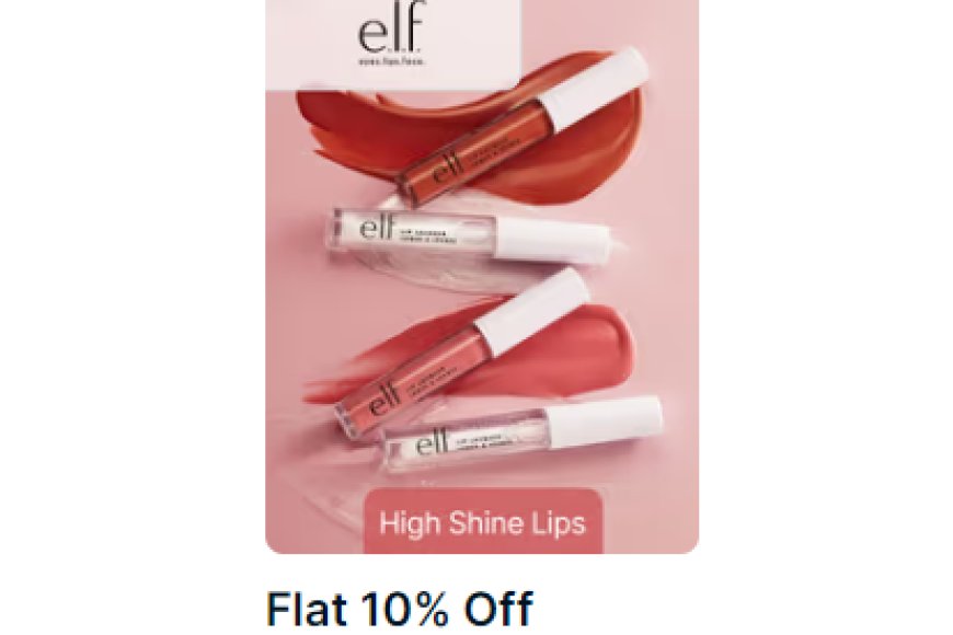 Flat 10% off + Free Gift on Rs. 1200 on e.l.f. Cosmetics