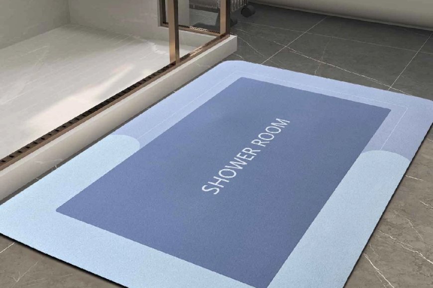 Blue Shower Room Rubber 24x16 Inches AntiSkid Bath Mat At just Rs. 139 [MRP 699]