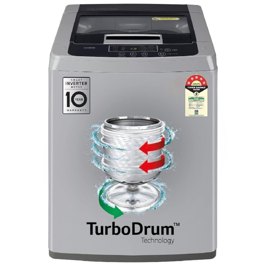 LG 6.5 Kg 5 Star Turbodrum Fully Automatic Top Load Washing Machine At just Rs. 16,490 [MRP 24,990]