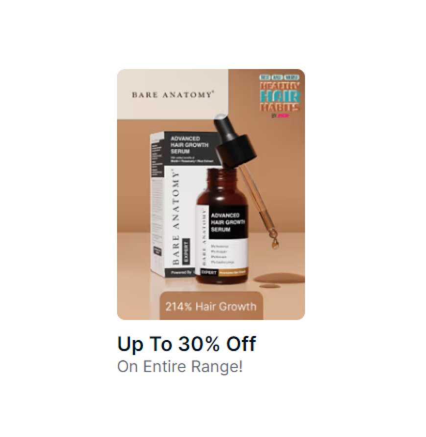 Up to 30% off on Bare Anatomy products