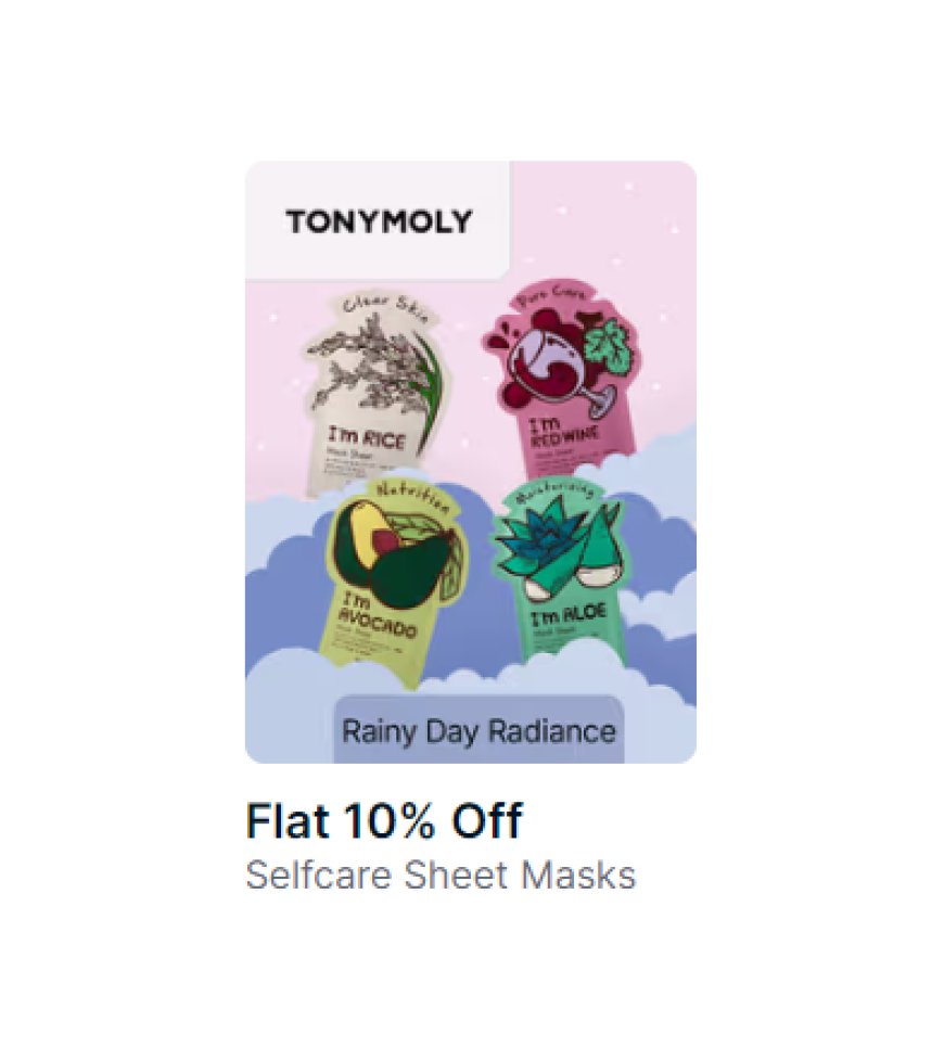 Flat 10% off on TonyMoly products