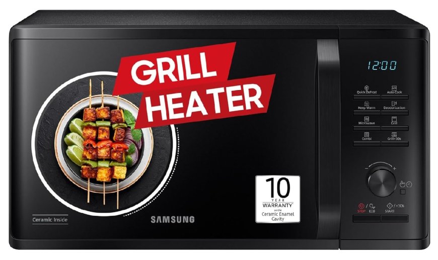 Samsung 23 L Grill Microwave Oven (Black) At just Rs. 8790 [MRP 11,600]