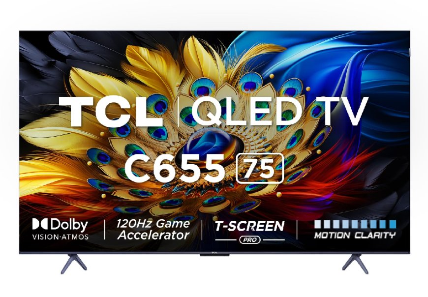 TCL 189 cm (75 inch) 4K Ultra HD Smart QLED Google TV (Black) At just Rs. 1,39,990 [MRP 2,99,990]