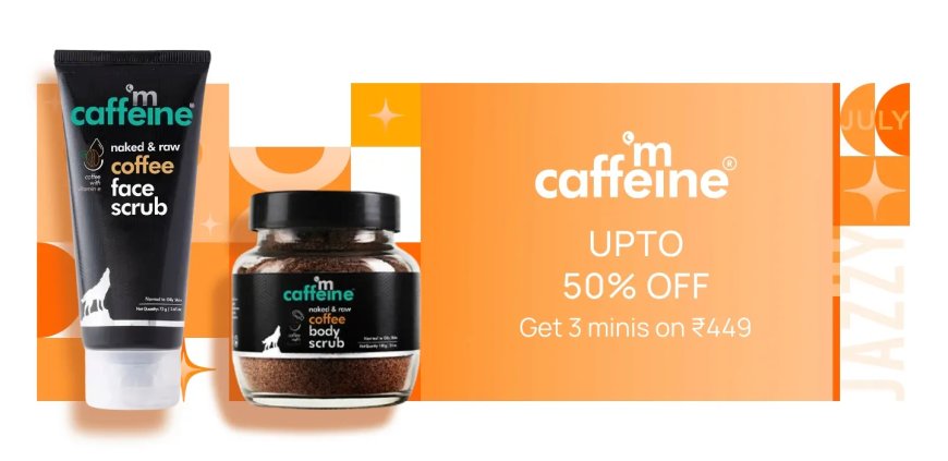 Up to 50% off on mCaffeine products