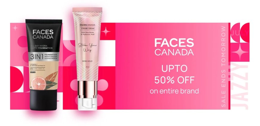 Up to 50% off on Faces Canada products