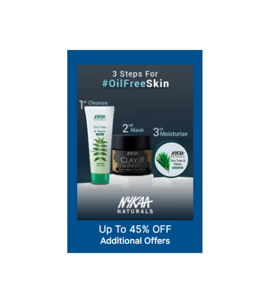 Up to 45% off on Nykaa Naturals products