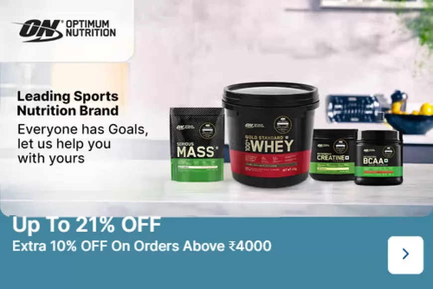 Up to 21% off + Extra 10% off on Rs. 4000 on Optimum Nutrition products