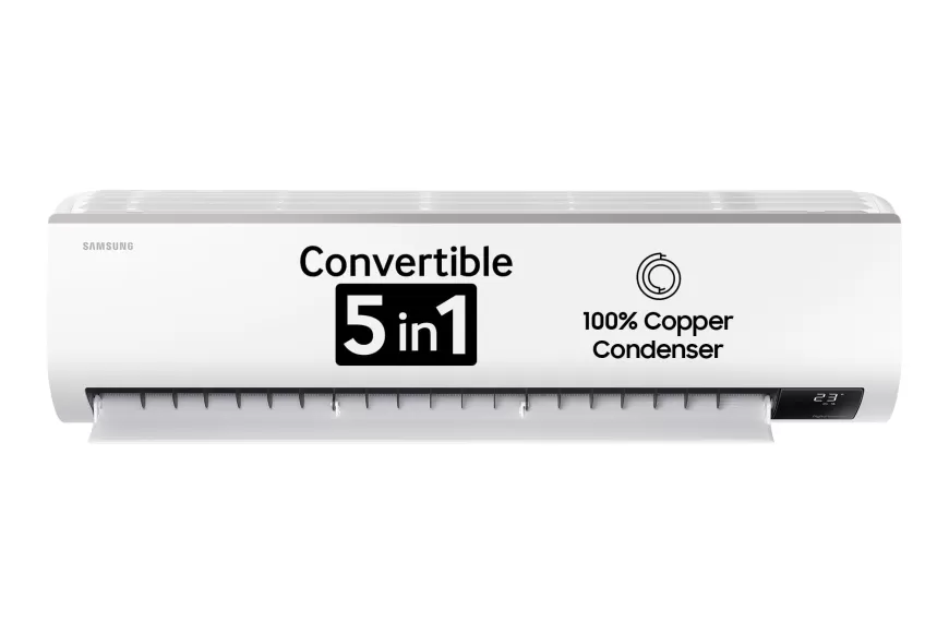 SAMSUNG Convertible 5-in-1 Cooling 2024 Model 1.5 Ton 5 Star Split Inverter AC - White at just Rs. 41,990 [MRP 72,990]