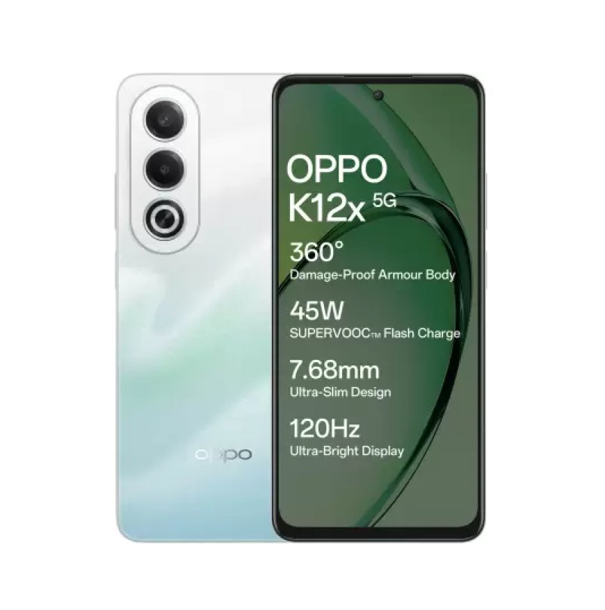 OPPO K12x 5G (Breeze Blue, 6GB RAM, 128GB Storage) At just Rs. 12,999 [MRP 16,999]