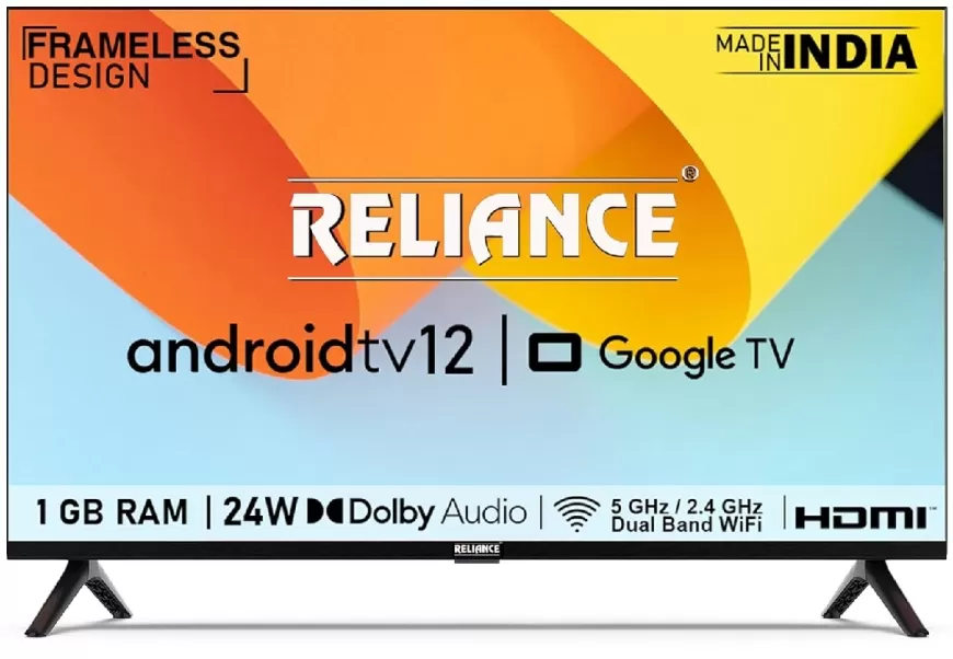 Reliance 81.01 cm (32 inch) HD Ready LED Smart Android TV At just Rs. 9999 [MRP 21,490]