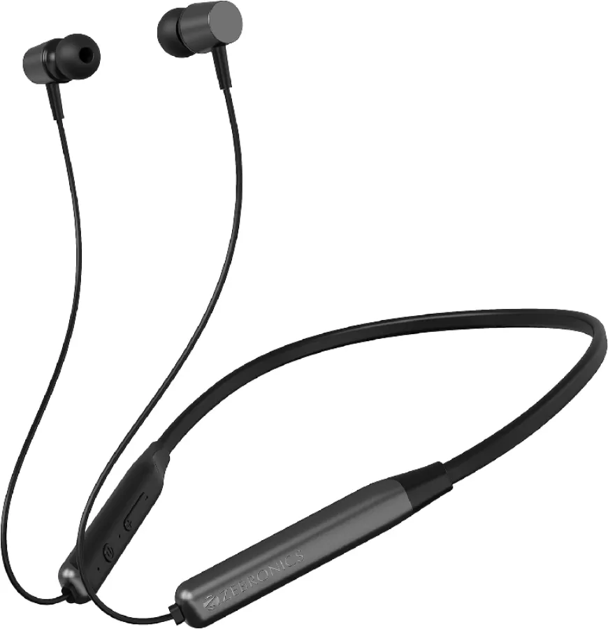 Zebronics Zeb Evolve Wireless Bluetooth Neckband (Gray) At just Rs. 499 [MRP 1499]