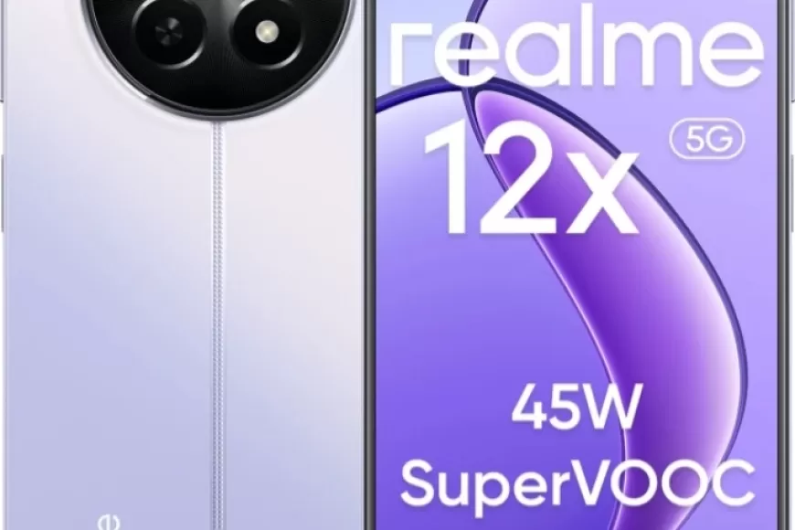 Realme 12x 5G Twilight Purple, 128 GB (6 GB RAM) at just Rs. 12,999 [MRP 17,999]