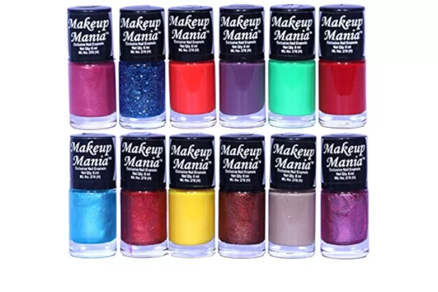 SMakeup Mania Nail Polish Set - 12 Pcs, 6ml Each, Multi-Color at just Rs. 231 [MRP 720]