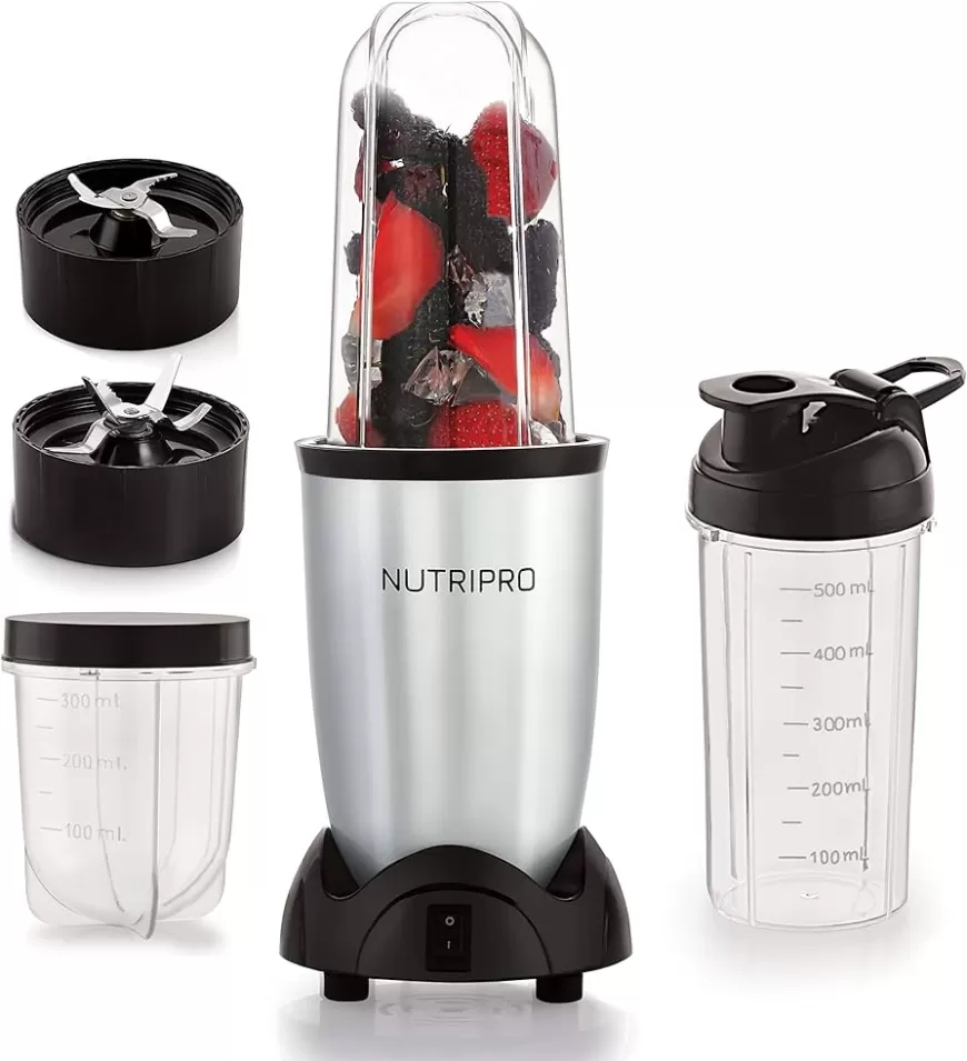 Nutripro Copper Juicer Mixer Grinder - 500W, 3 Jars, Silver at just Rs. 1,799 [MRP 5000]