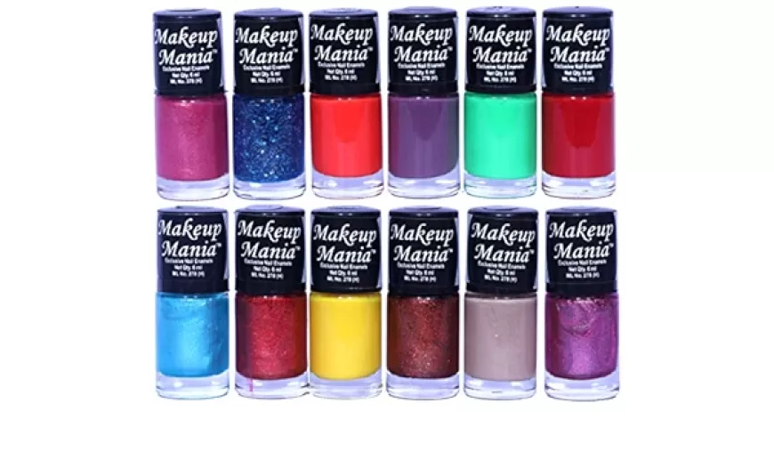 SMakeup Mania Nail Polish Set - 12 Pcs, 6ml Each, Multi-Color at just Rs. 231 [MRP 720]