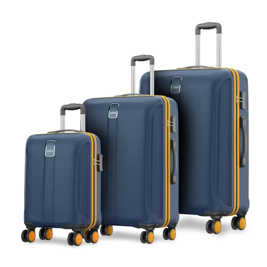 Safari Thorium Neo 8-Wheel Luggage Set Trolley Bags (Set of 3) at just Rs. 5,599 [MRP 29,100]