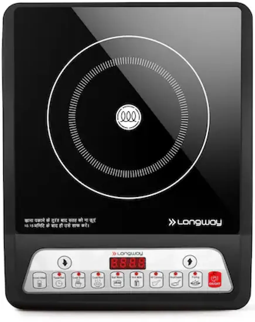 Longway 2000 W Induction Cooktop Push Button  (Black, Elite Plus IC 2000 W) at just Rs. 1,099 [MRP 2,999]