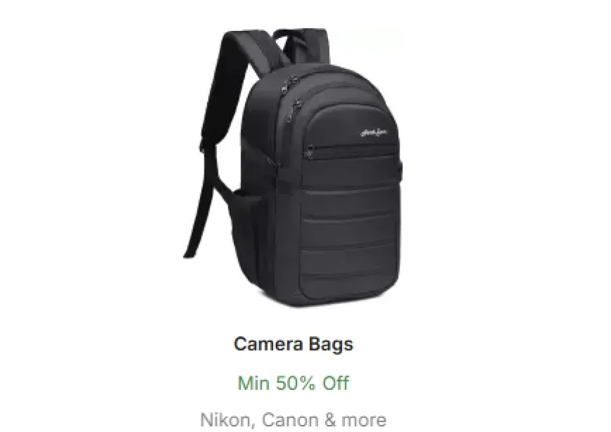 Minimum 50% off on Camera Bags at Flipkart