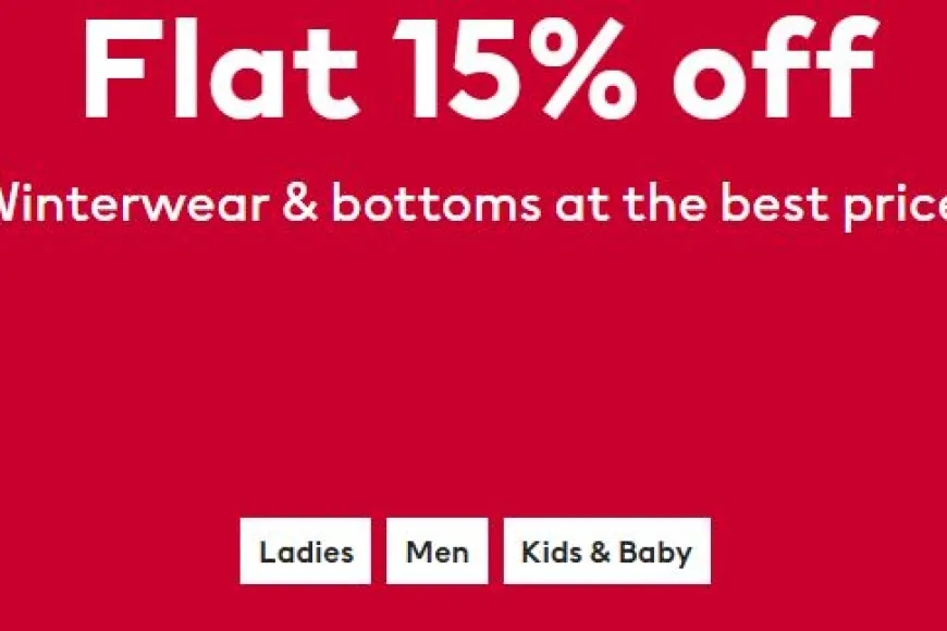 Flat 15% off on H&amp;M