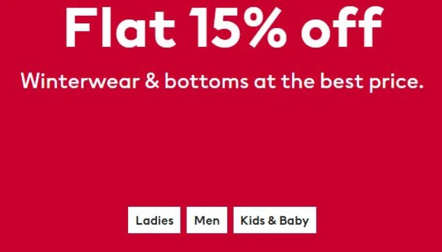 Flat 15% off on H&M