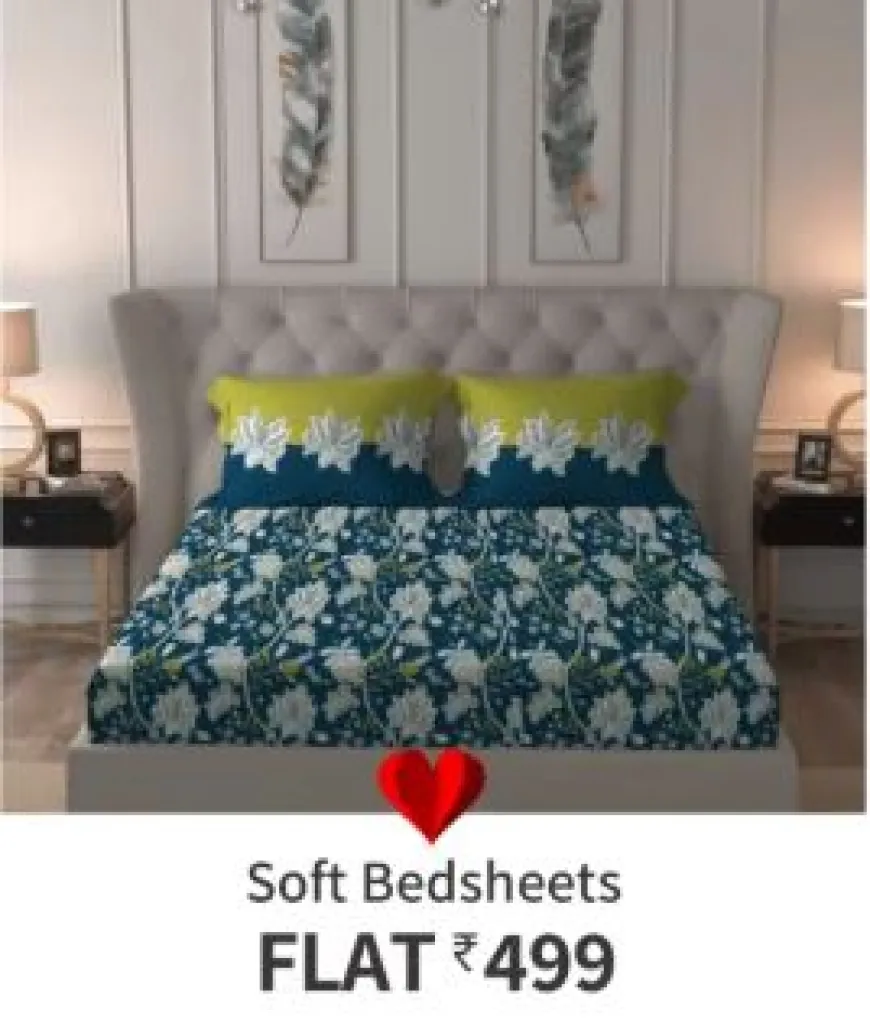 Soft Bedsheets flat Rs.499 only on Myntra