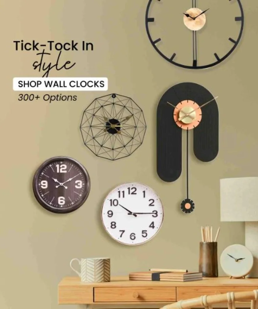 Up to 65% off on Wall Clocks – Exclusive offer on Pepperfry!