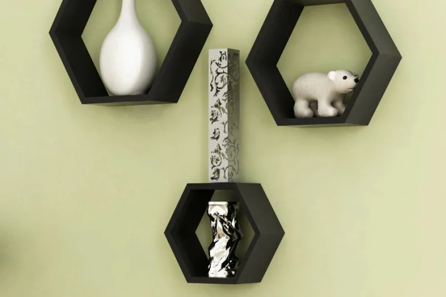 Hexagon Wall Shelf Set – ₹599 on Pepperfry