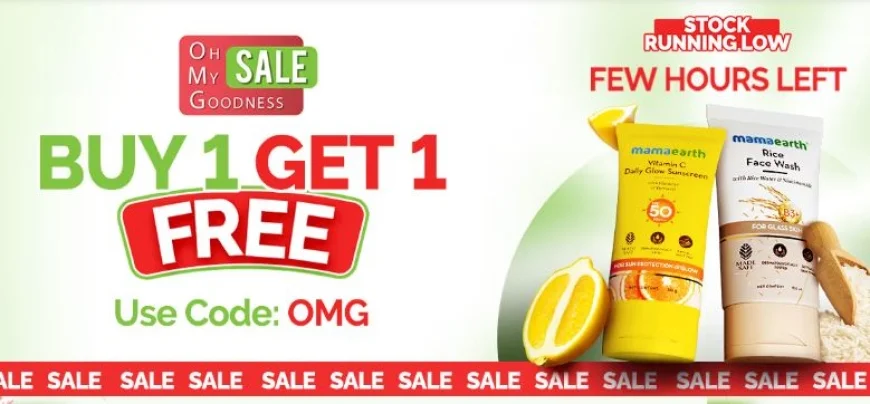 Buy 1 Get 1 Free on Mamaearth Products