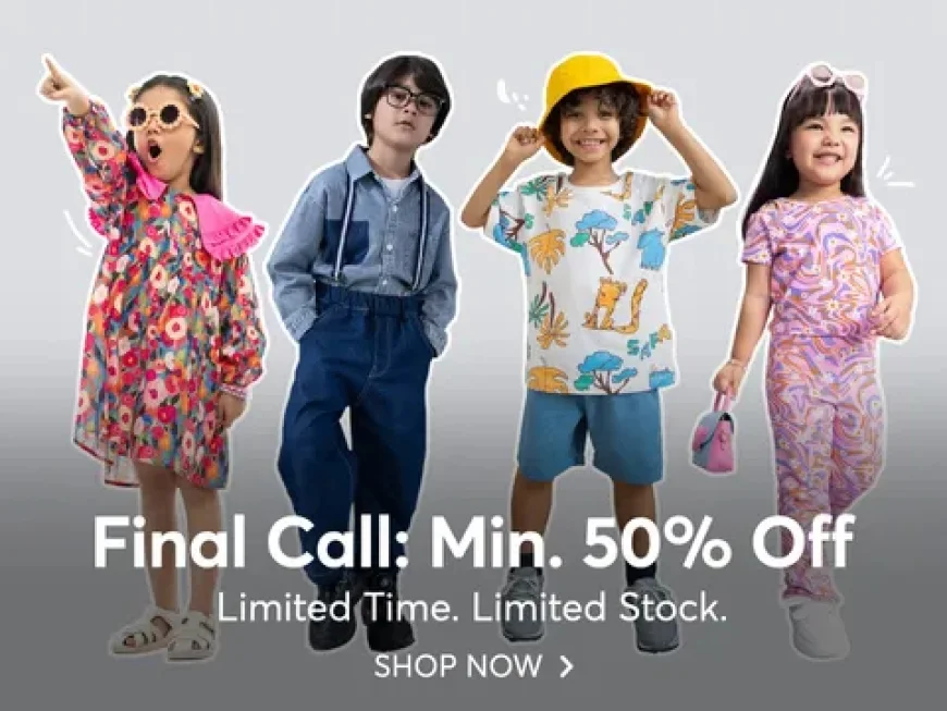 Min 50% off on Kids Wear | Hopscotch Fashion Sale