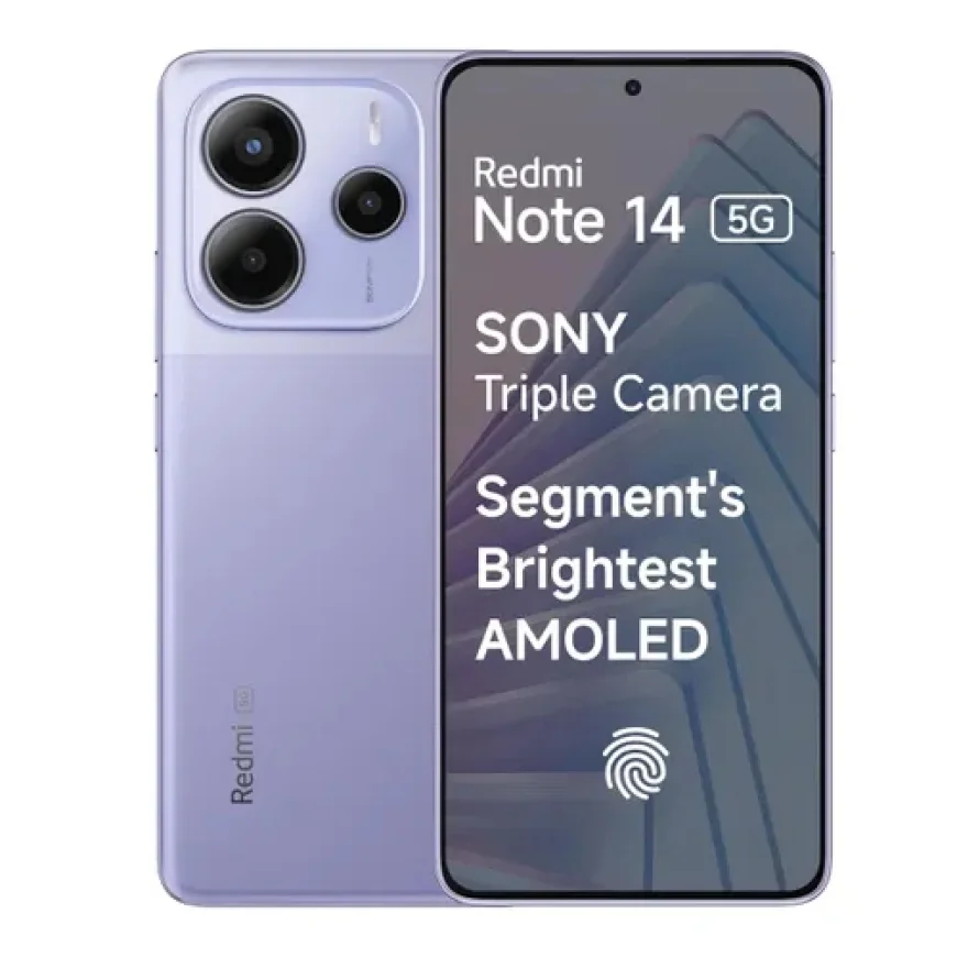 Redmi Note 14 5G (Phantom Purple, 8GB RAM, 256GB) Now at ₹20,990 – Available on Vijay Sales