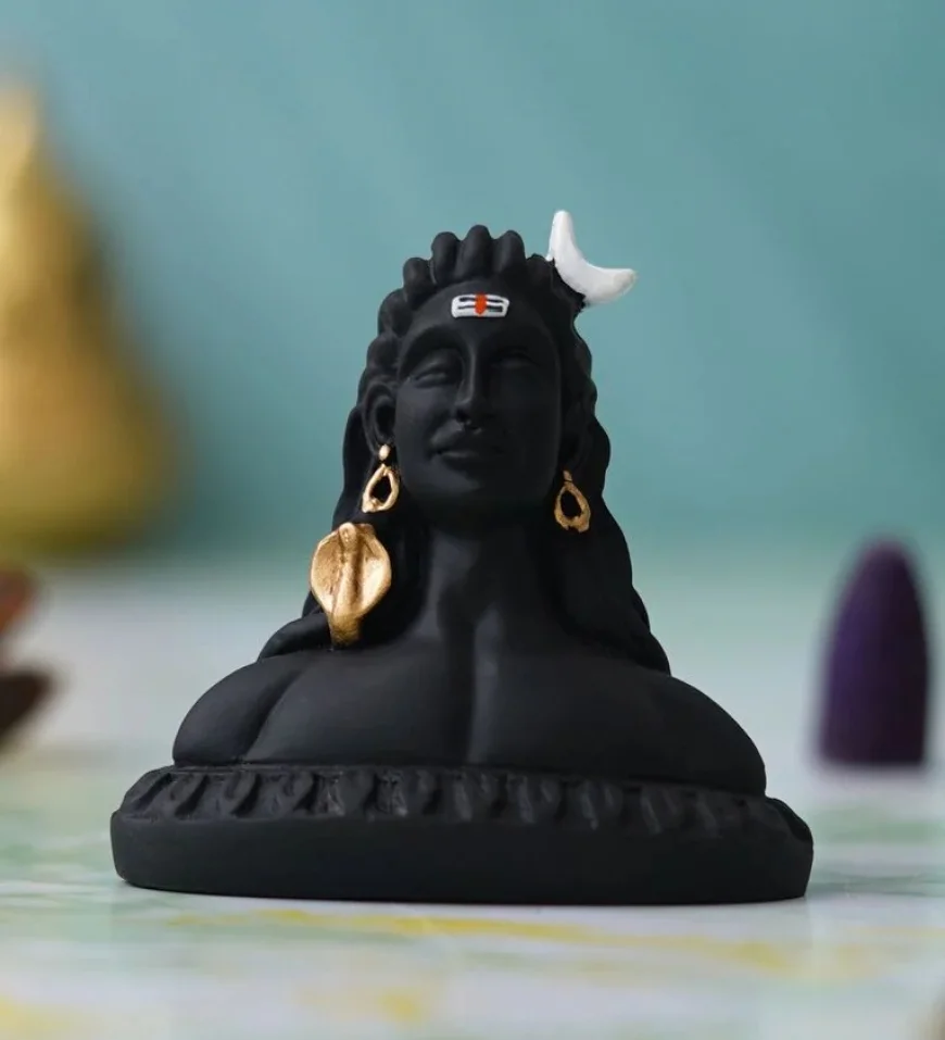 Adiyogi Lord Shiv Idol at Just ₹99 – Black Polyresin Statue on Pepperfry