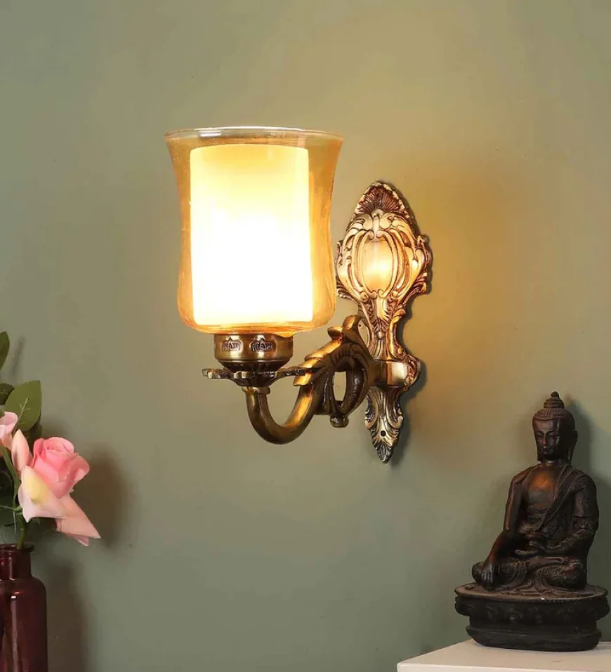 Buy Antique Brass Wall Sconce Uplight @ ₹349 – Pepperfry