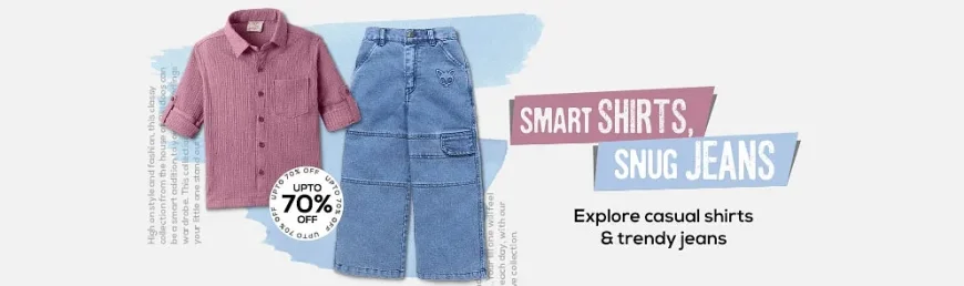 Up to 70% off on Smart Shirts & Snug Jeans for Kids | Shop on FirstCry