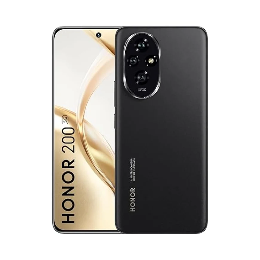 HONOR 200 5G (Black, 8GB + 256GB) smartphone at ₹27,998 on Amazon