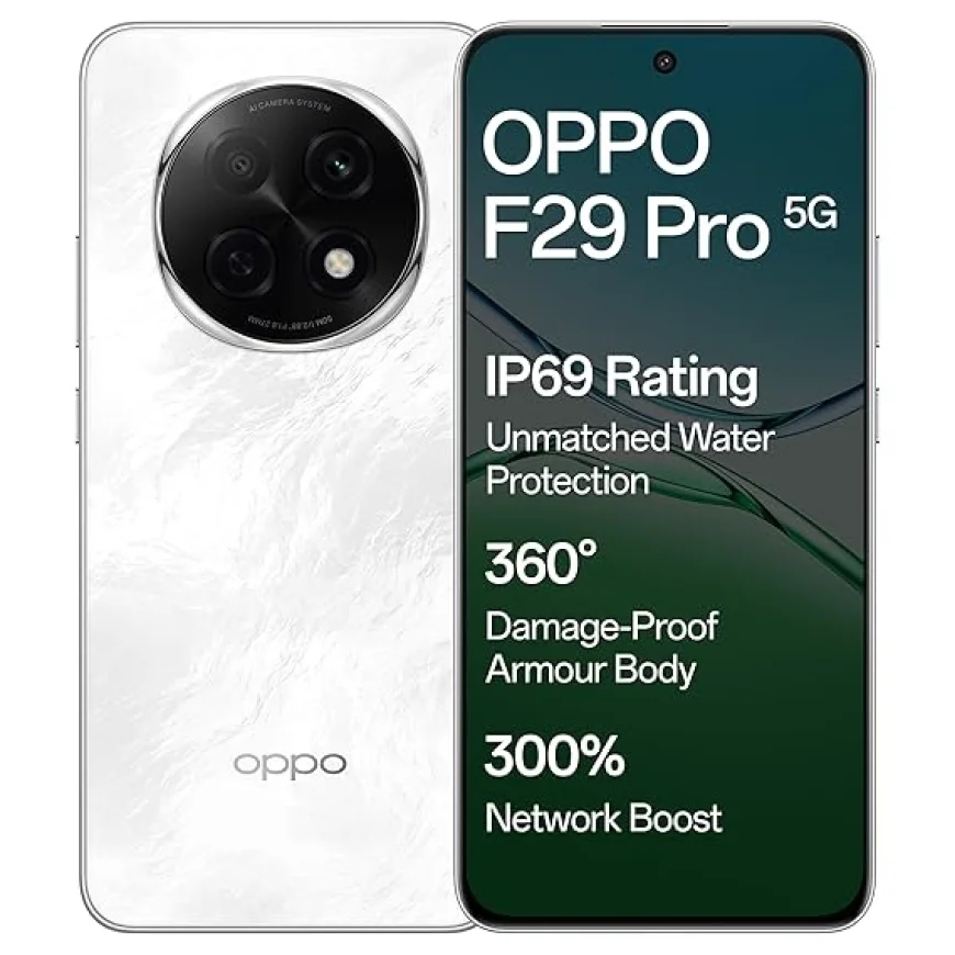 OPPO F29 Pro 5G (8GB RAM, 256GB Storage) at ₹29,999 | No Cost EMI on Amazon