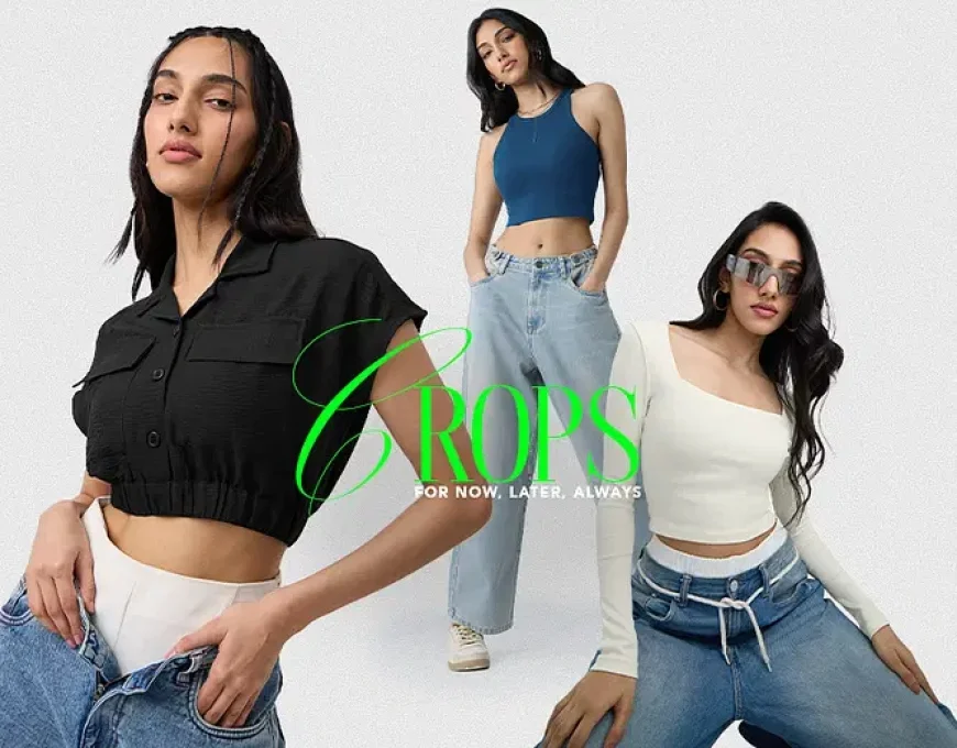 Up to 50% off on Women’s Crop Tops | Shop Stylish Tops on ONLY