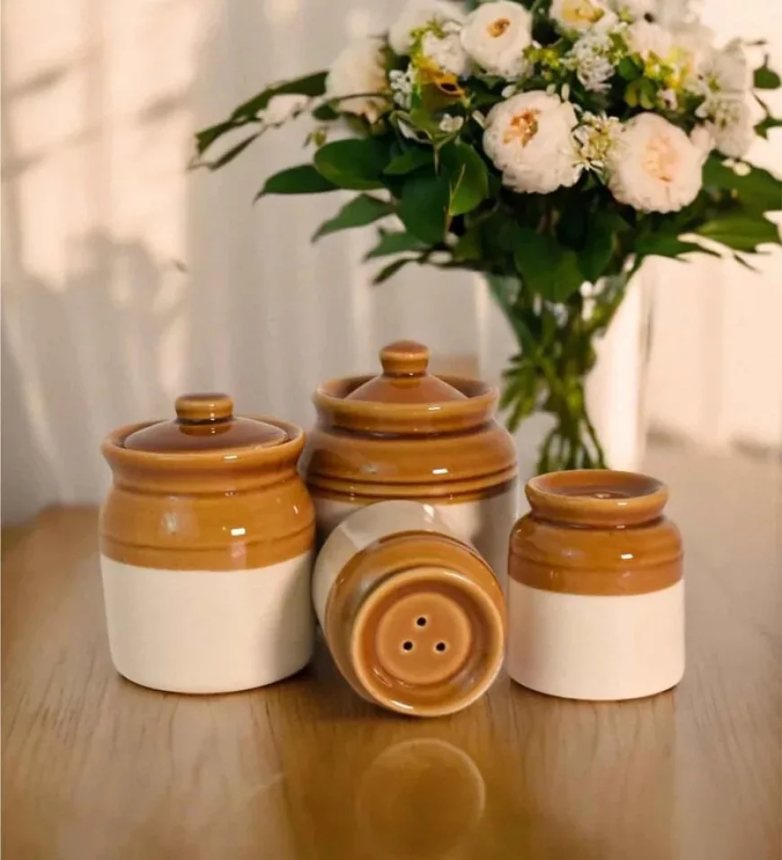 Ceramic Salt & Pepper Shaker Set with 2 Jars – Just ₹349 | Pepperfry Deal
