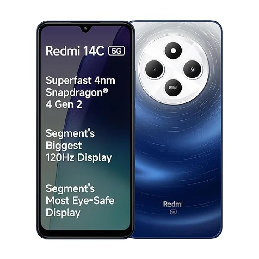 Redmi 14C 5G Starlight Blue – 4GB RAM, 64GB Storage at ₹9,499 | Amazon Offer