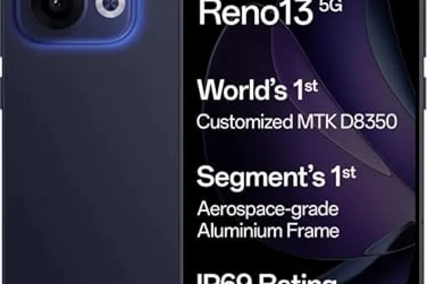 OPPO Reno13 5G (Luminous Blue, 8GB RAM, 128GB) – Up to 15% off | Amazon India