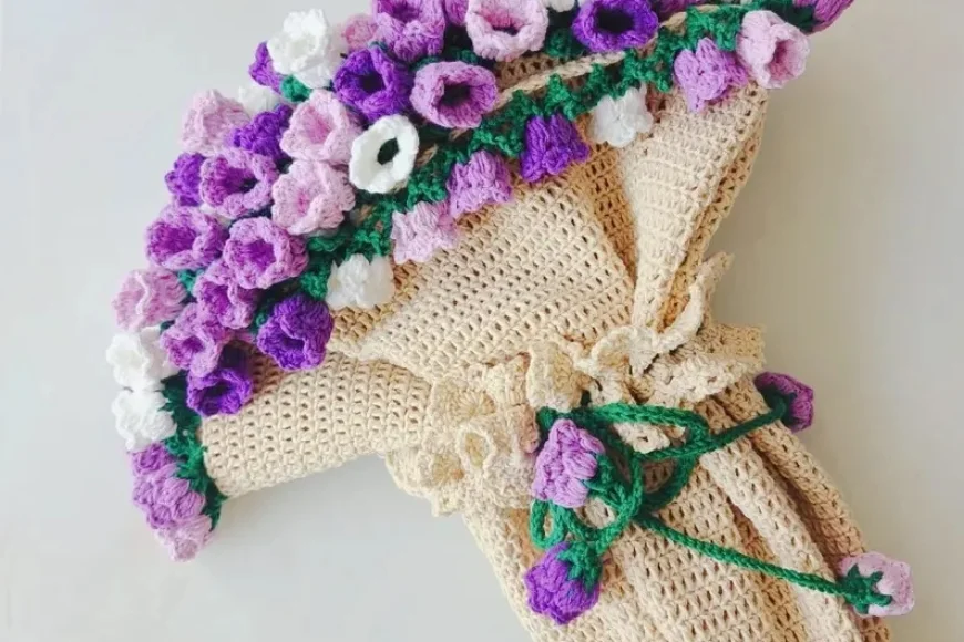 Lily of the Valley Crochet Blanket Gift Under ₹500 – Handmade Finds on Etsy
