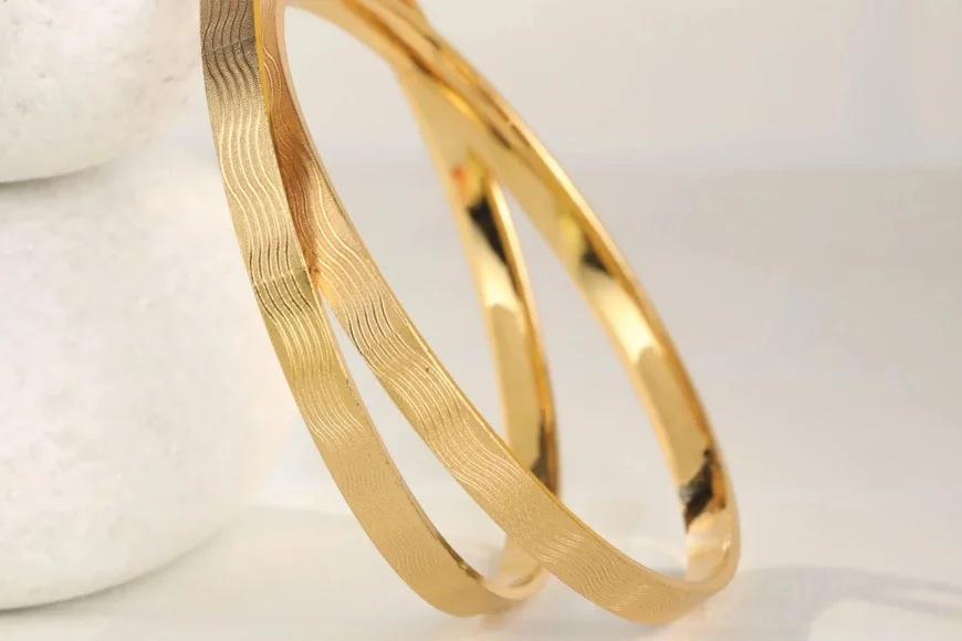 Gold Plated Bangle Set of 2 – Up to 55% off | Priyaasi Jewelry