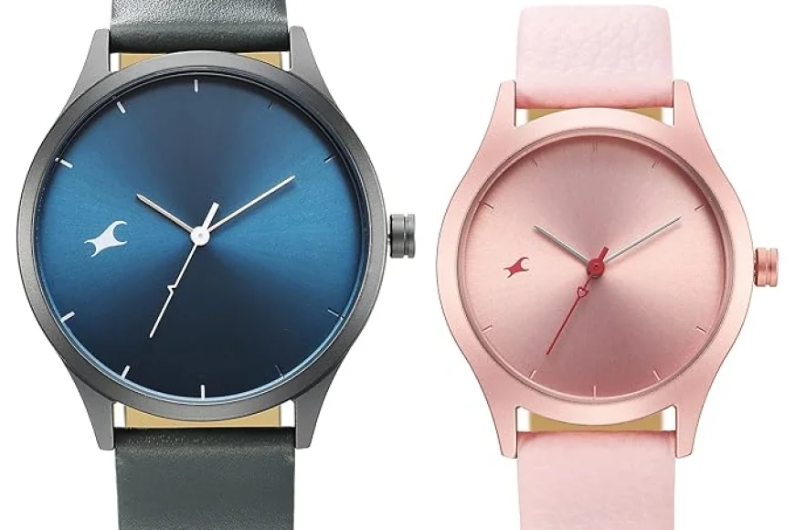 Up to 50% off Fastrack Couple Leather Watches ₹1,997 | On Amazon