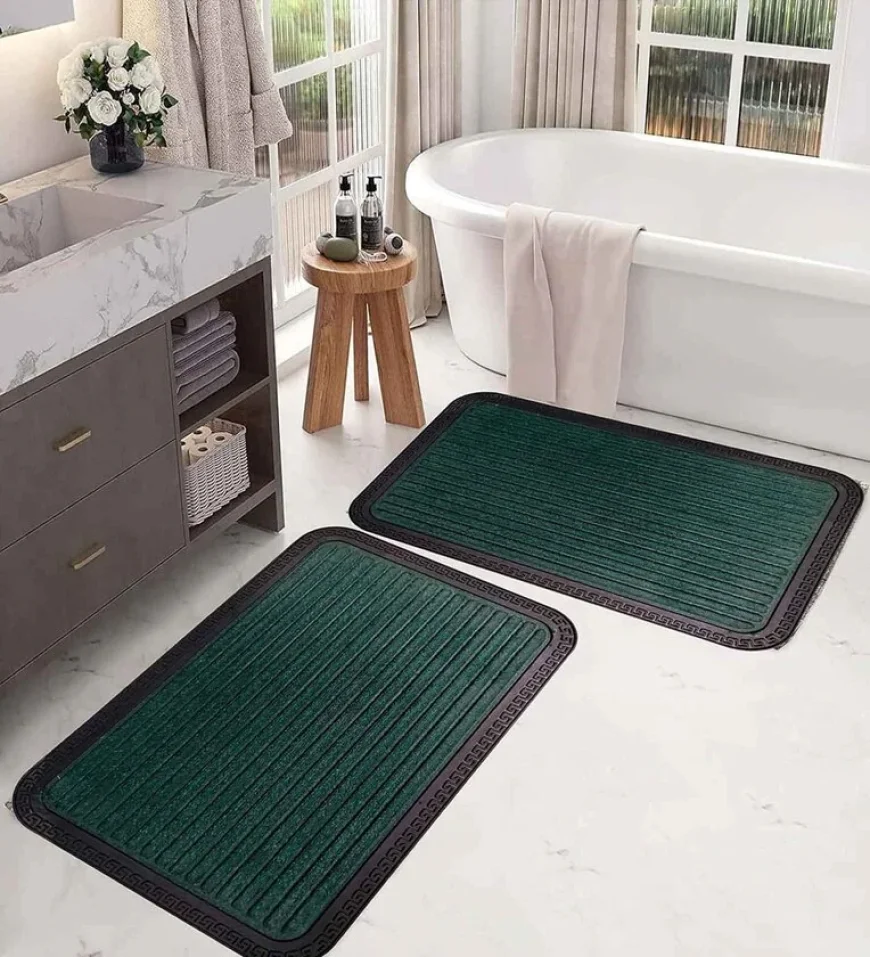 Durable Green Door Mat 24x16" – ₹199 only on Pepperfry