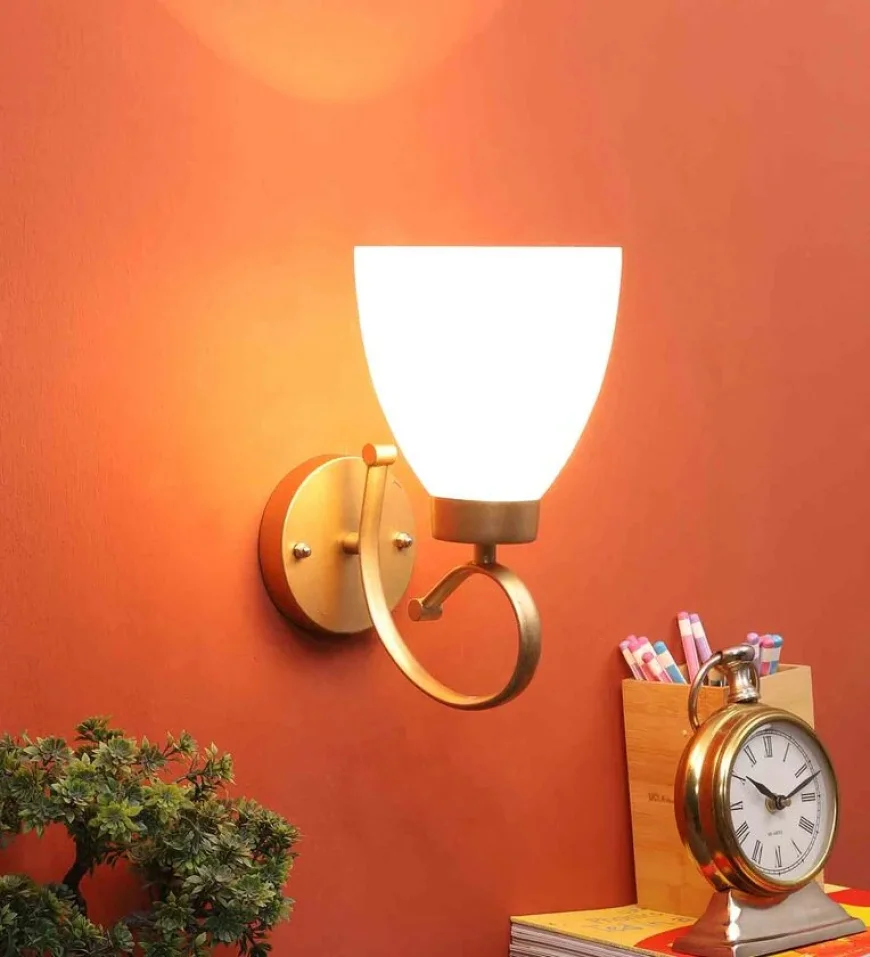 Admiration Gold Metal Wall Sconces at ₹329 | Pepperfry