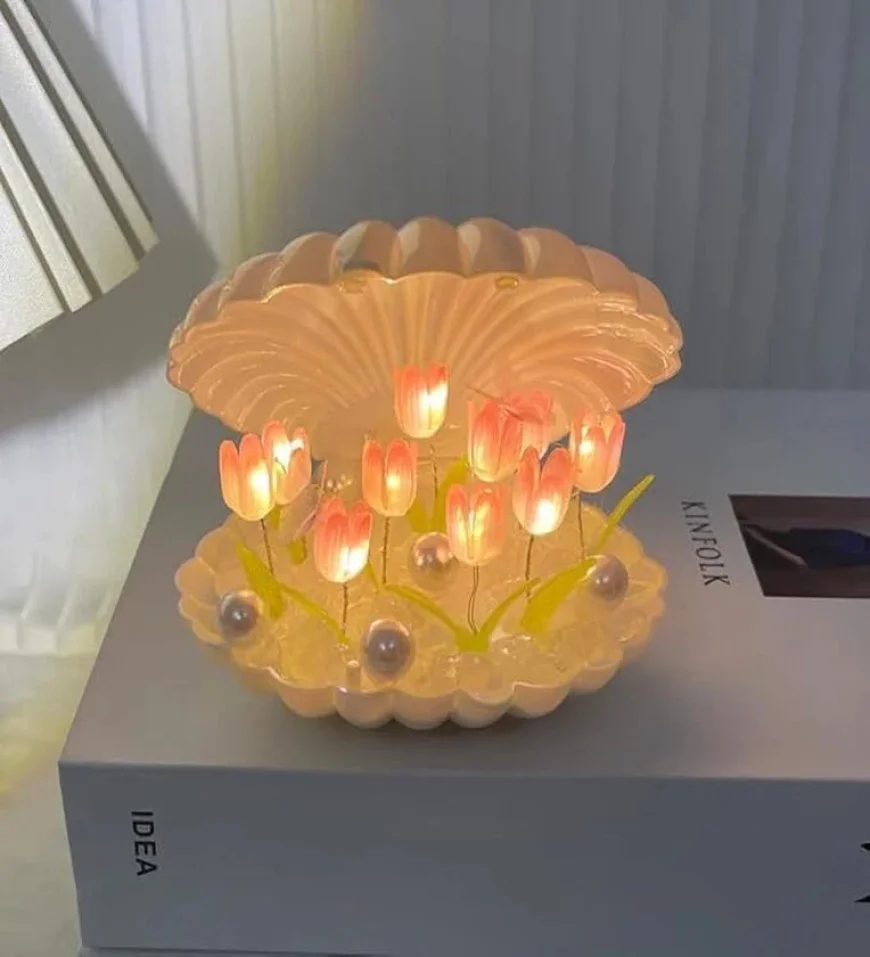 DIY Tulip Shell Night Light at ₹499 – Buy on Pepperfry