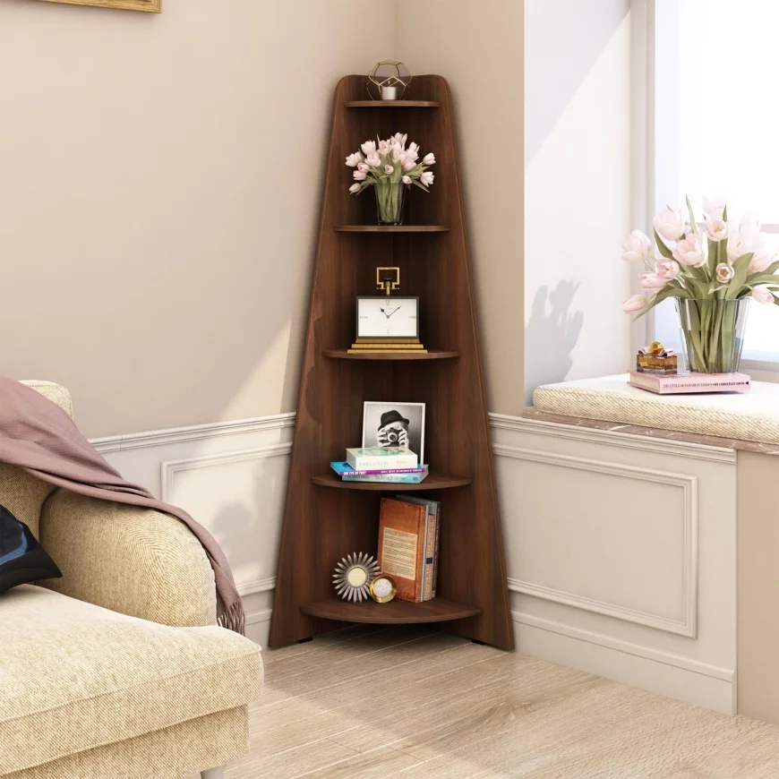 Helios Lewis Mafra 5-Tier Corner Shelf - 45% Off at Homecentre